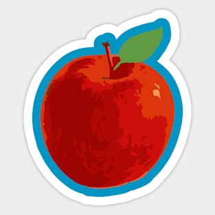 Minimalist Abstract Nature Art #57 Apple Sticker